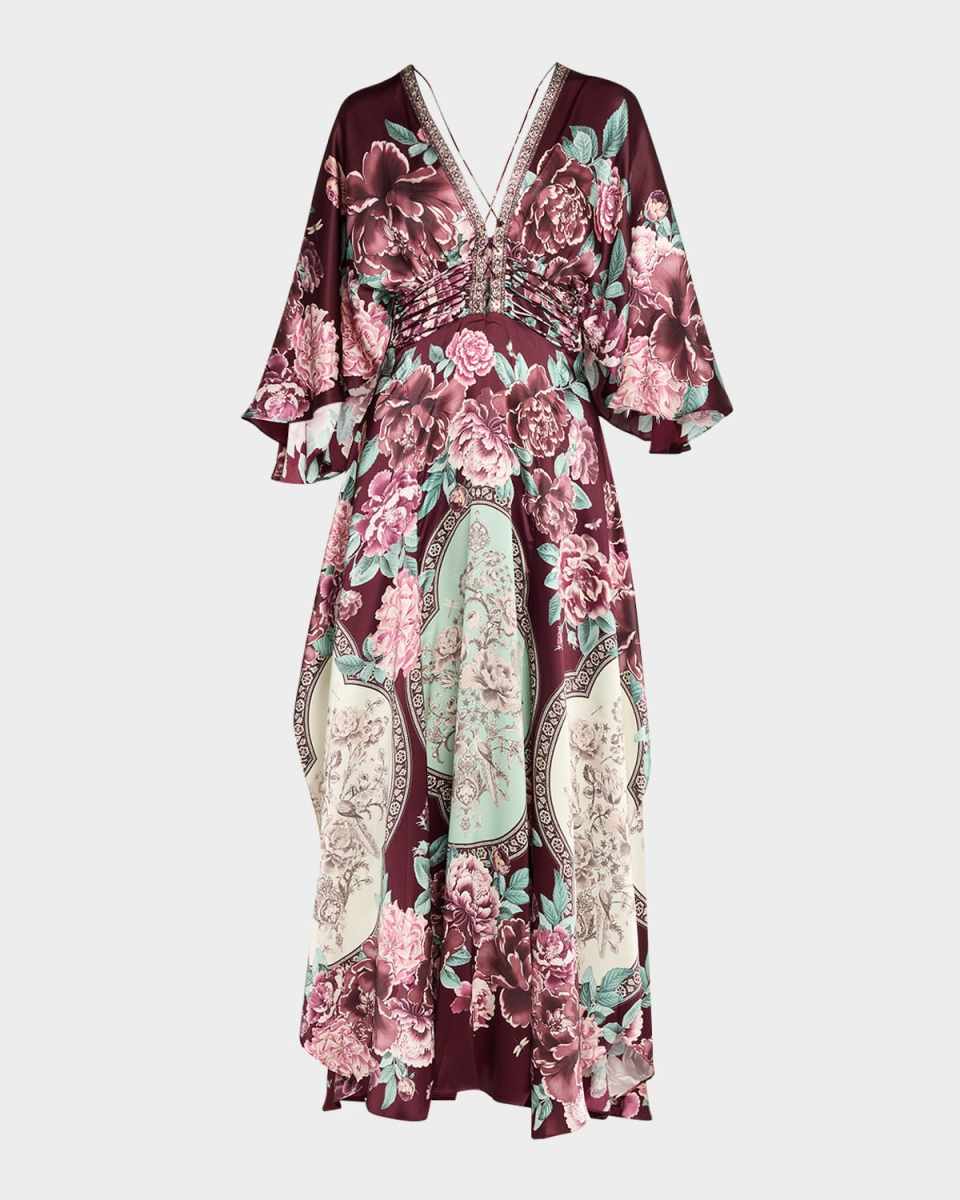 If These Tiles Could Talk Lace-Up Maxi Dress